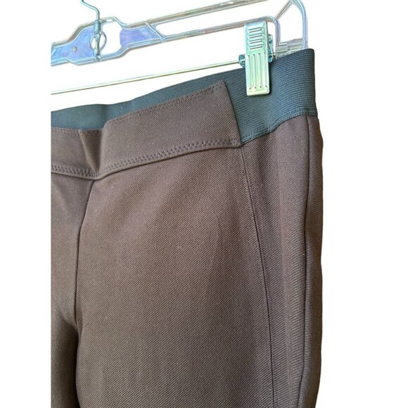 Talbots Petites Size M Brown Elastic Waist Pull On Women's Trousers - Picture 3 of 6